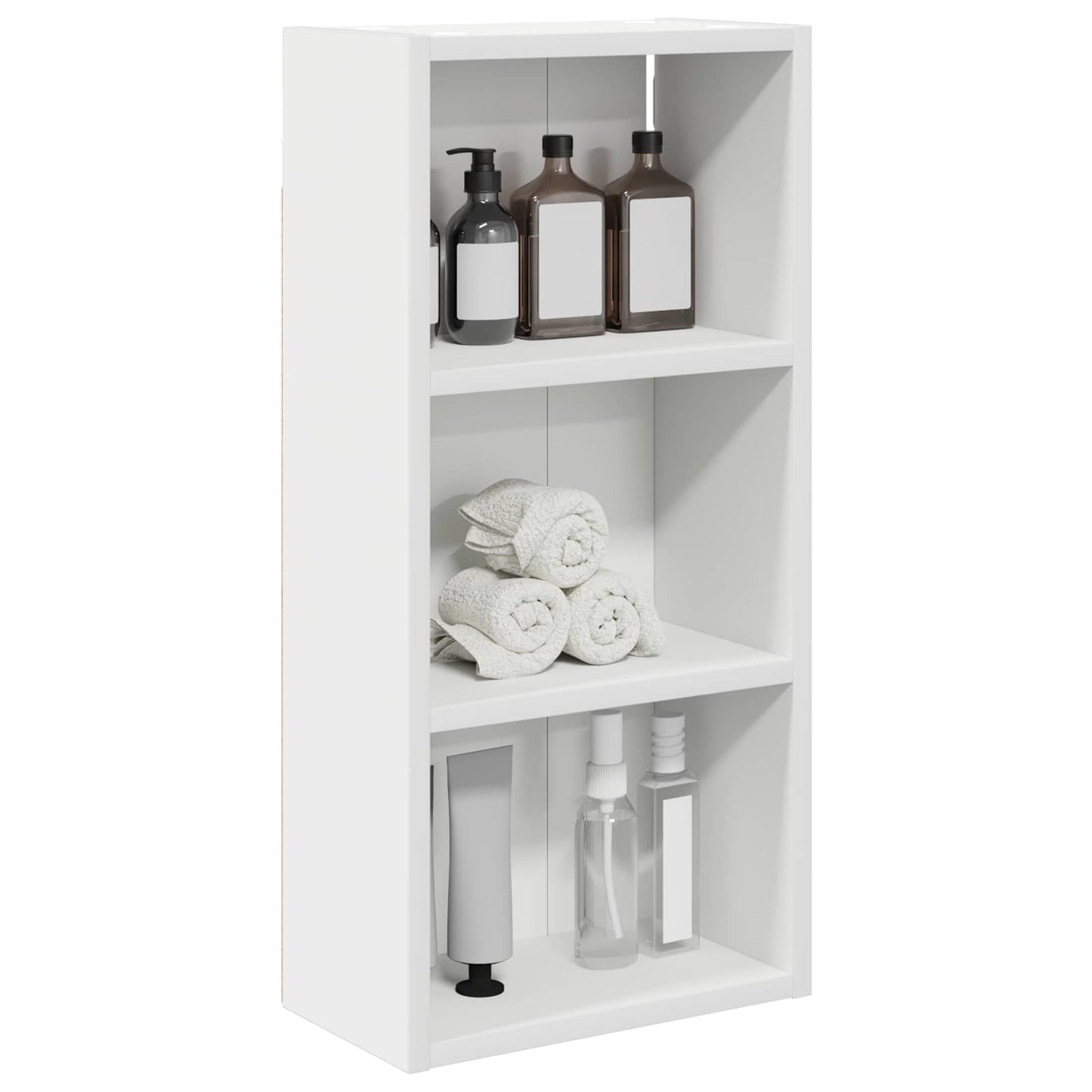 Bathroom Wall Cabinet White 30 x 16 x 62.5 cm Engineered wood