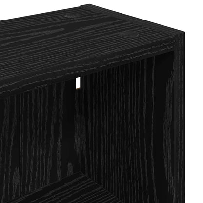 Bathroom Wall Cabinet Black Oak 30 x 16 x 62.5 cm