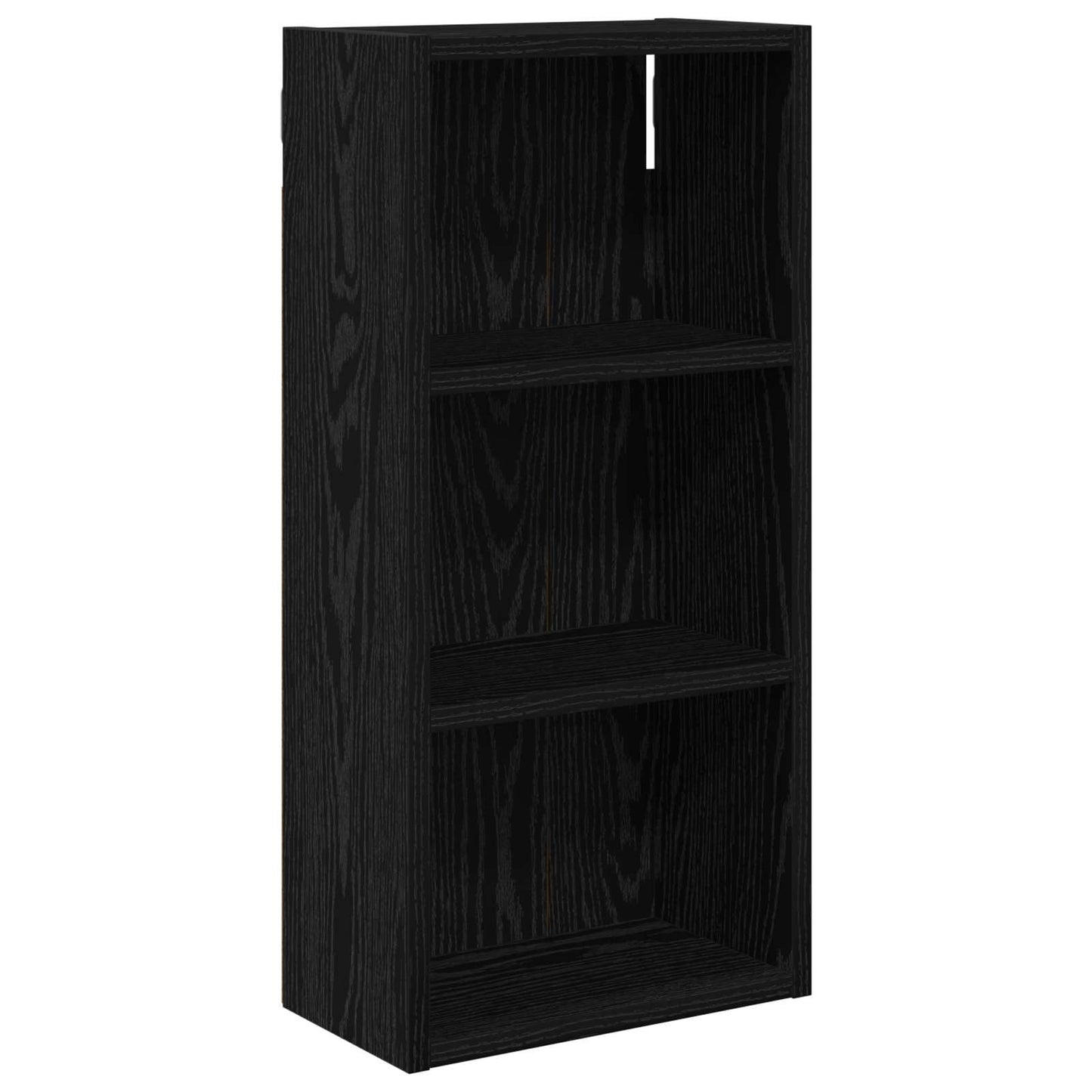 Bathroom Wall Cabinet Black Oak 30 x 16 x 62.5 cm