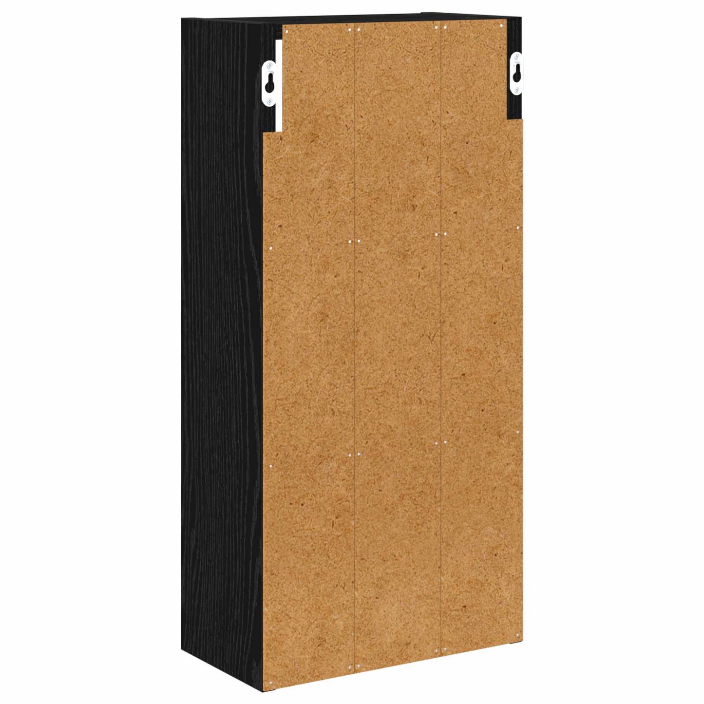 Bathroom Wall Cabinet Black Oak 30 x 16 x 62.5 cm
