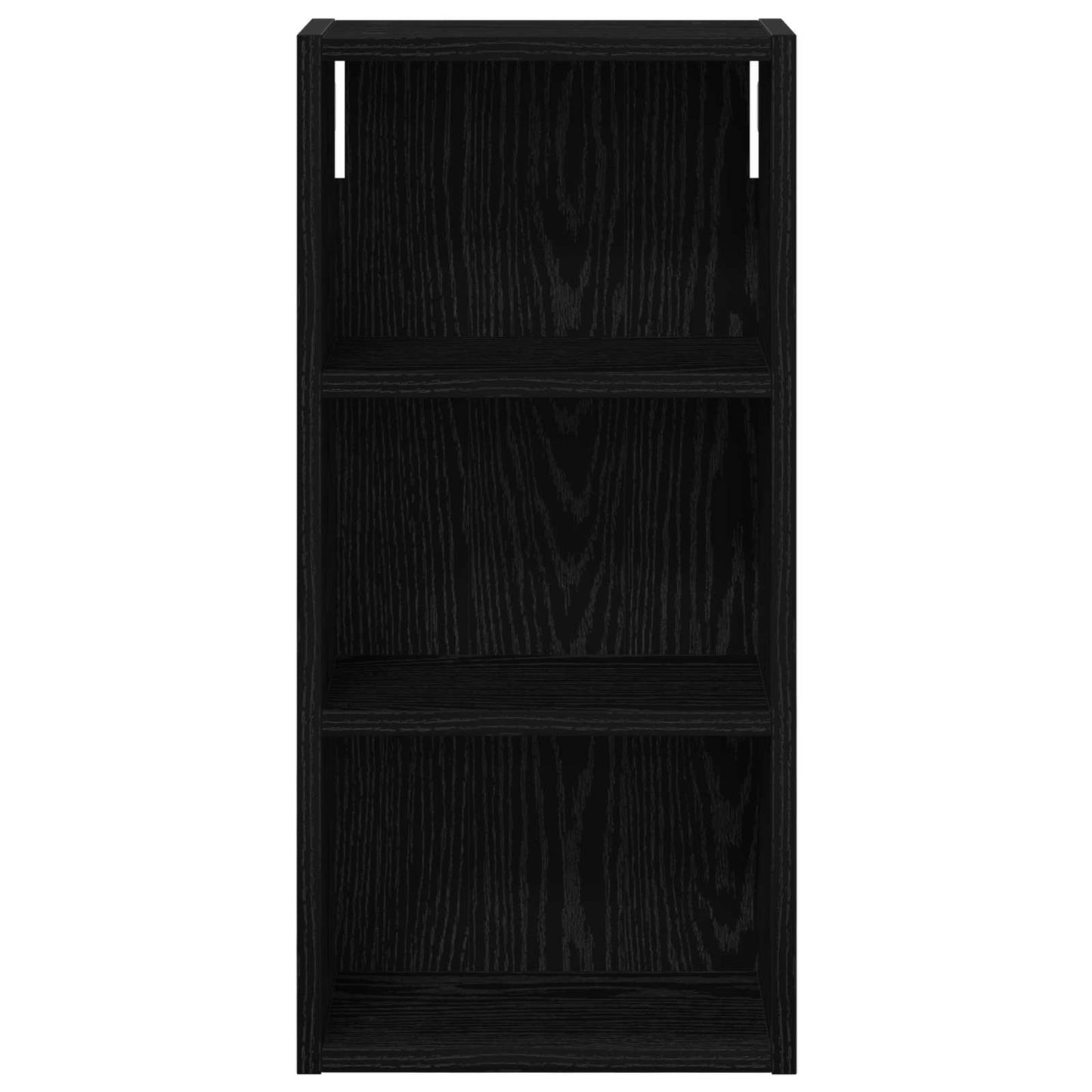 Bathroom Wall Cabinet with Shelf Black Oak 30 x 16 x 62.5 cm