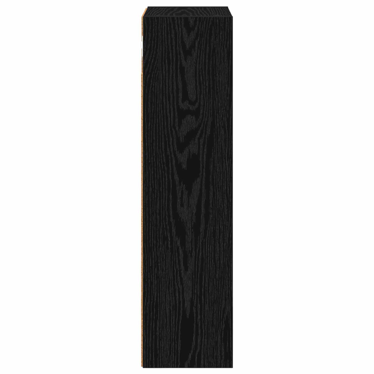 Bathroom Wall Cabinet Black Oak 30 x 16 x 62.5 cm