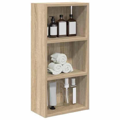 Bathroom Wall Cabinet with Shelf Sonoma Oak 30 x 16 x 62.5 cm