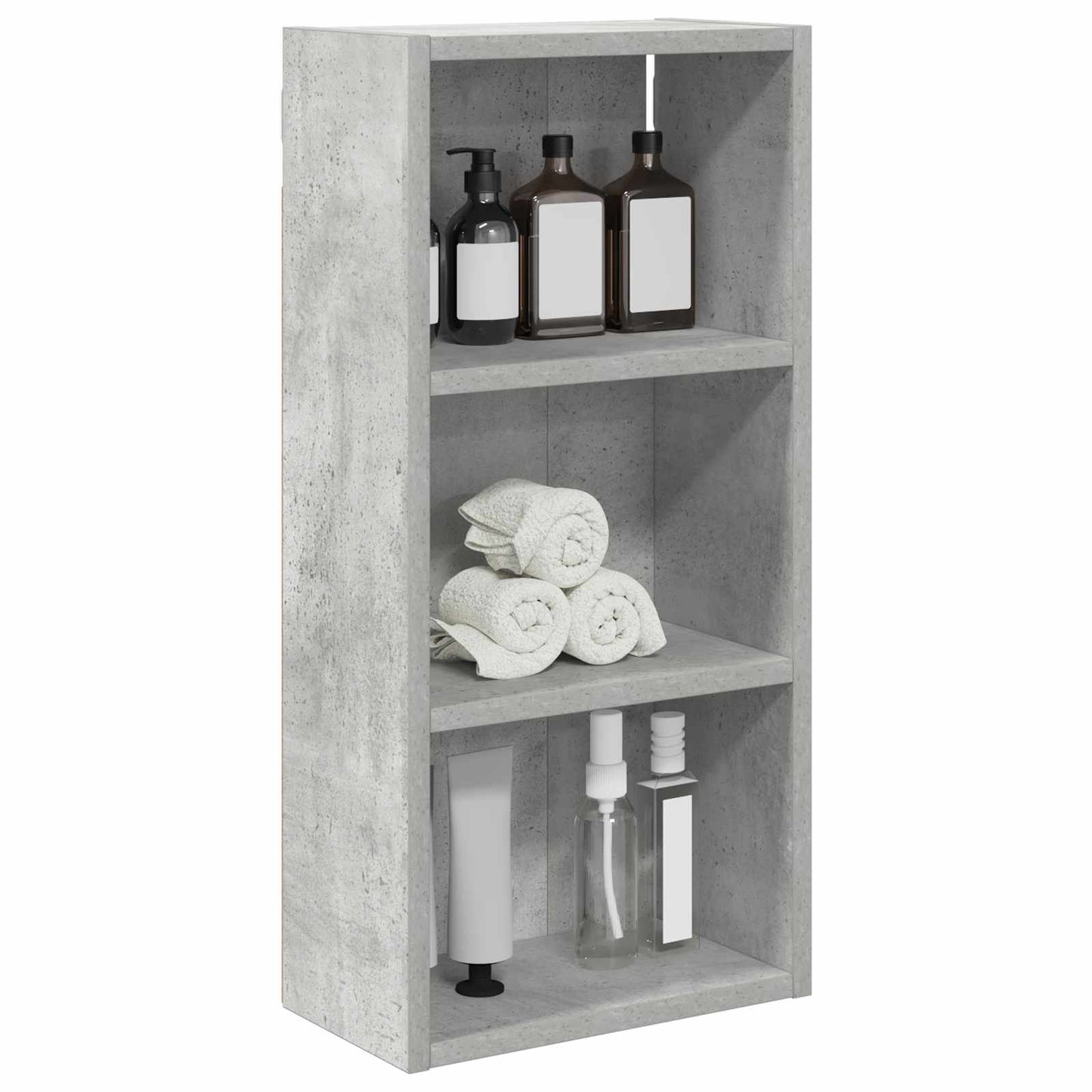 Bathroom Wall Cabinet Concrete Grey 30 x 16 x 62.5 cm