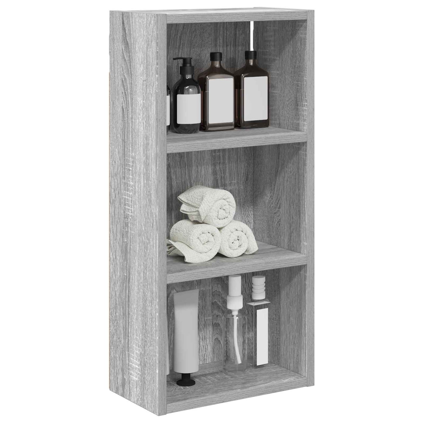 Bathroom Wall Cabinet Grey Sonoma 30 x 16 x 62.5 cm