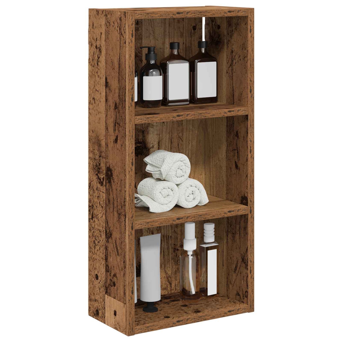Bathroom Wall Cabinet with Shelf Old Wood 30 x 16 x 62.5 cm