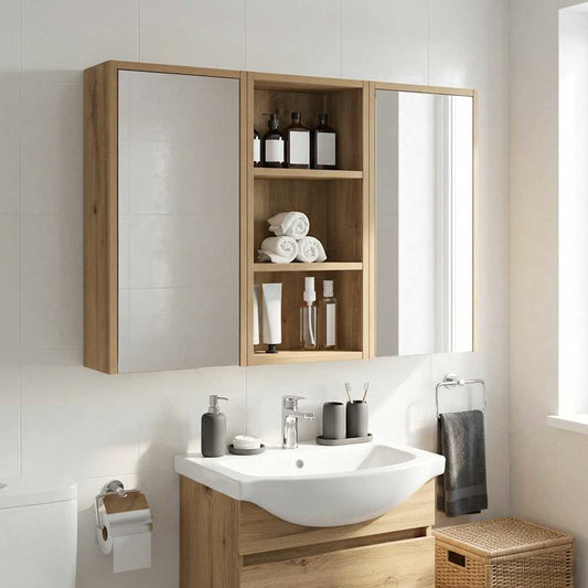 Bathroom Wall Cabinet Artisian Oak 30 x 16 x 62.5 cm
