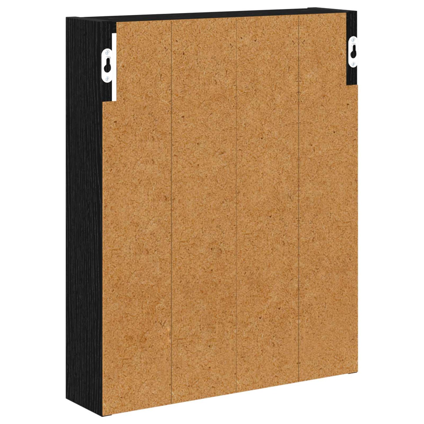 Bathroom Wall Cabinet Black Oak 40 x 10 x 50 cm Engineered wood