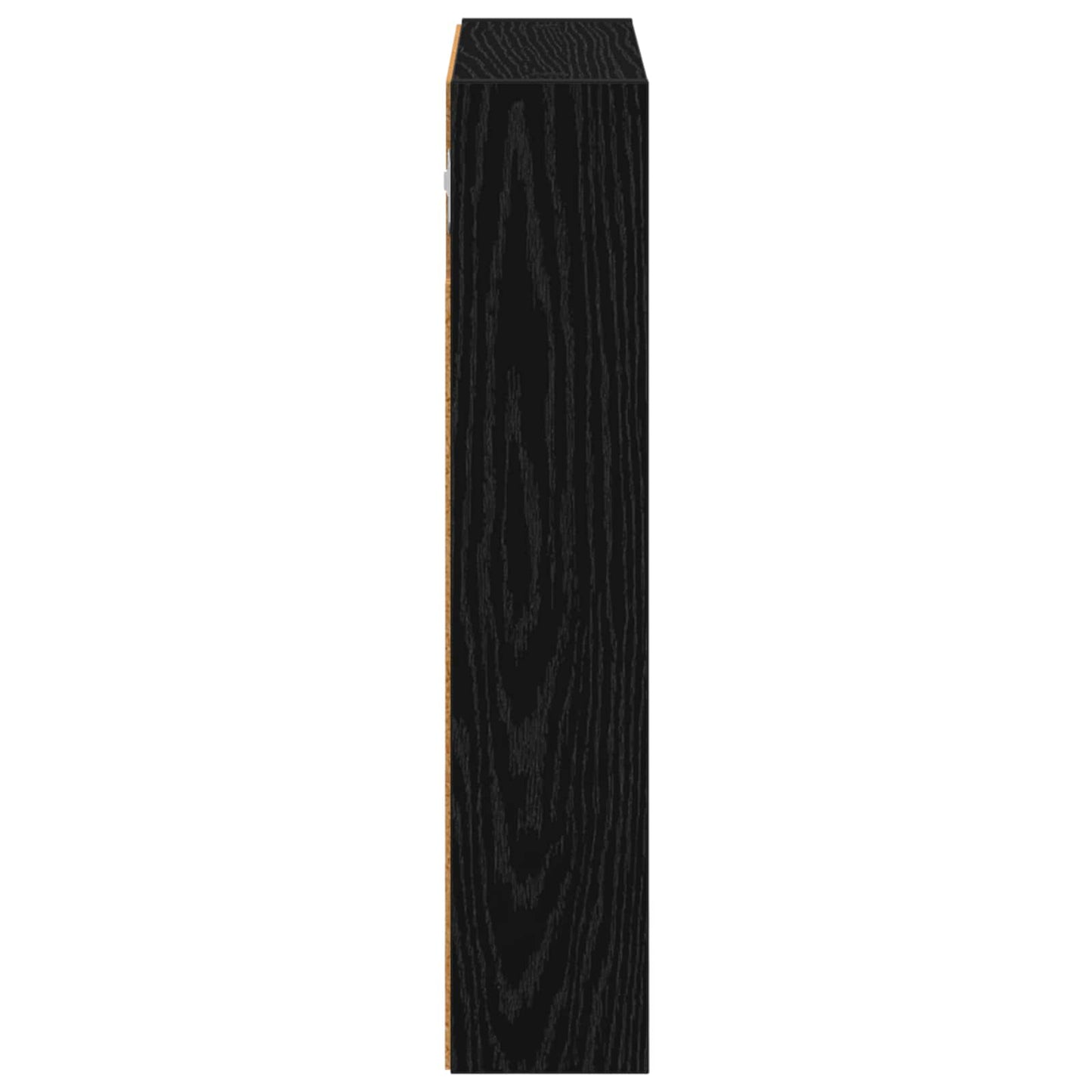 Bathroom Wall Cabinet Black Oak 40 x 10 x 50 cm Engineered wood