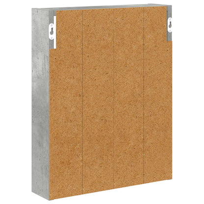 Bathroom Wall Cabinet with Shelf Concrete Grey 40 x 10 x 50 cm