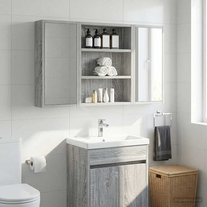 Bathroom Wall Cabinet Grey Sonoma 40 x 10 x 50 cm