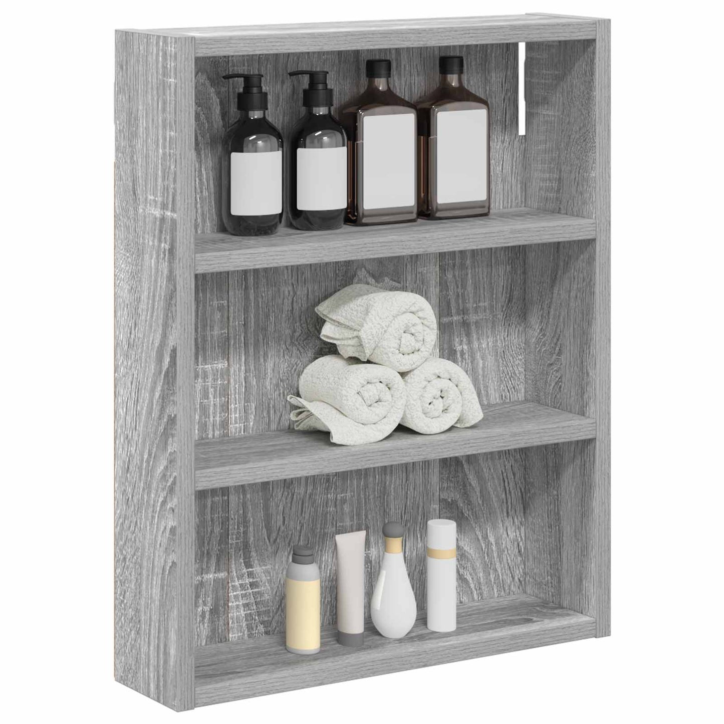 Bathroom Wall Cabinet Grey Sonoma 40 x 10 x 50 cm