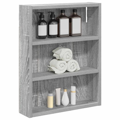 Bathroom Wall Cabinet Grey Sonoma 40 x 10 x 50 cm