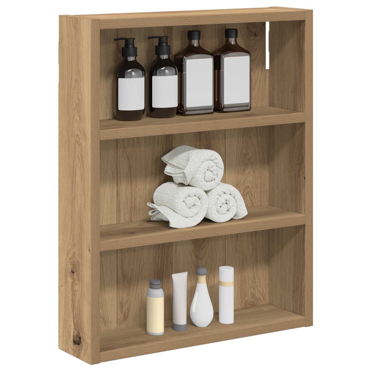 Bathroom Wall Cabinet with Shelf Artisian Oak 40 x 10 x 50 cm