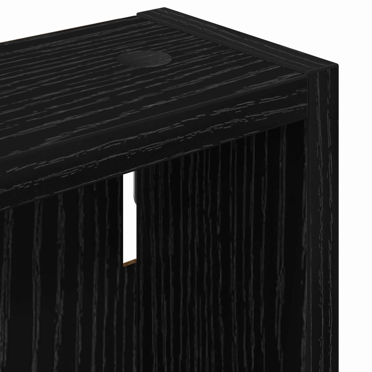 Bathroom Wall Cabinet Black Oak 40 x 10 x 60.5 cm