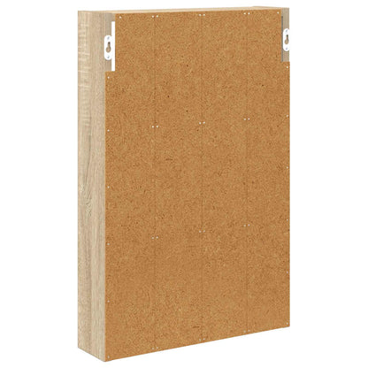 Bathroom Wall Cabinet with Shelf Sonoma Oak 40 x 10 x 60.5 cm