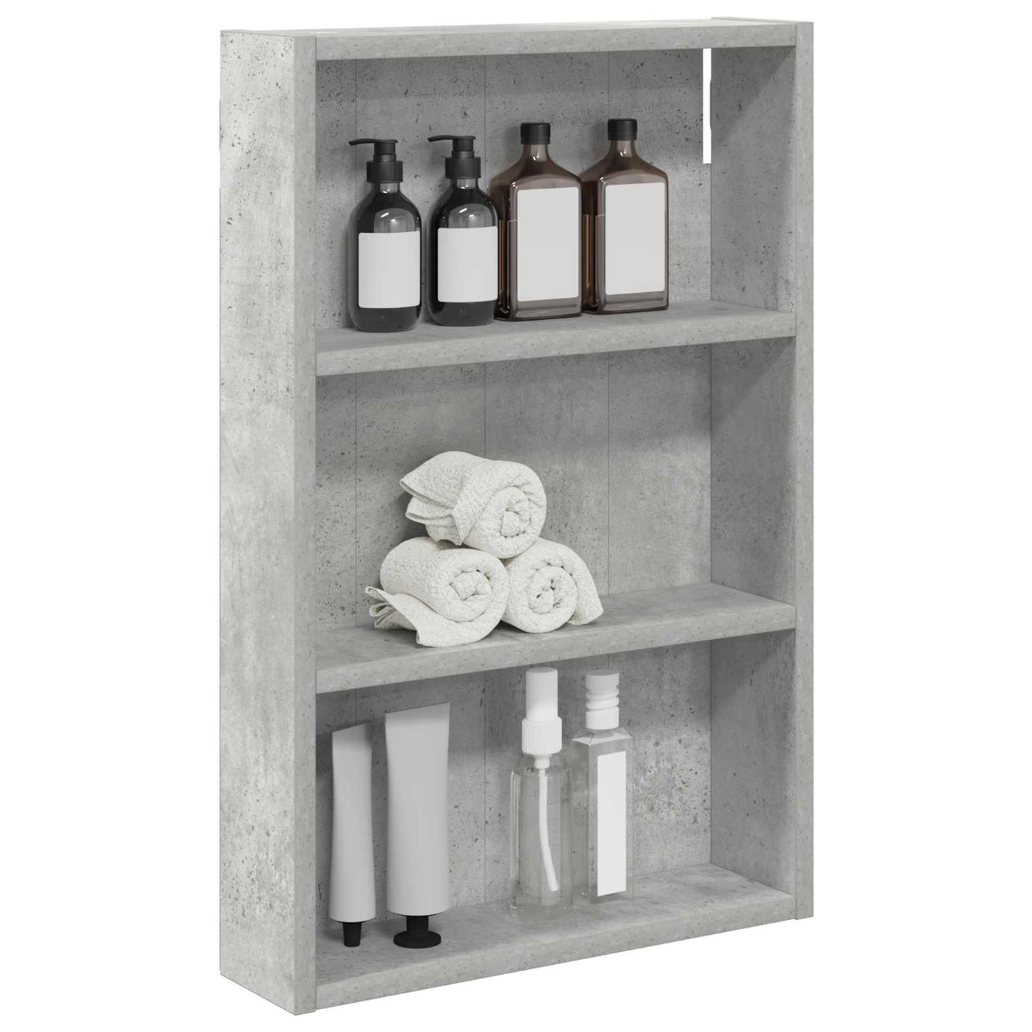 Bathroom Wall Cabinet Concrete Grey 40 x 10 x 60.5 cm