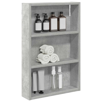 Bathroom Wall Cabinet Concrete Grey 40 x 10 x 60.5 cm