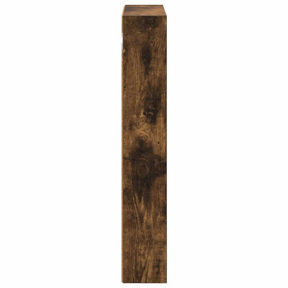 Bathroom Wall Cabinet with Shelf Smoked Oak 40 x 10 x 60.5 cm