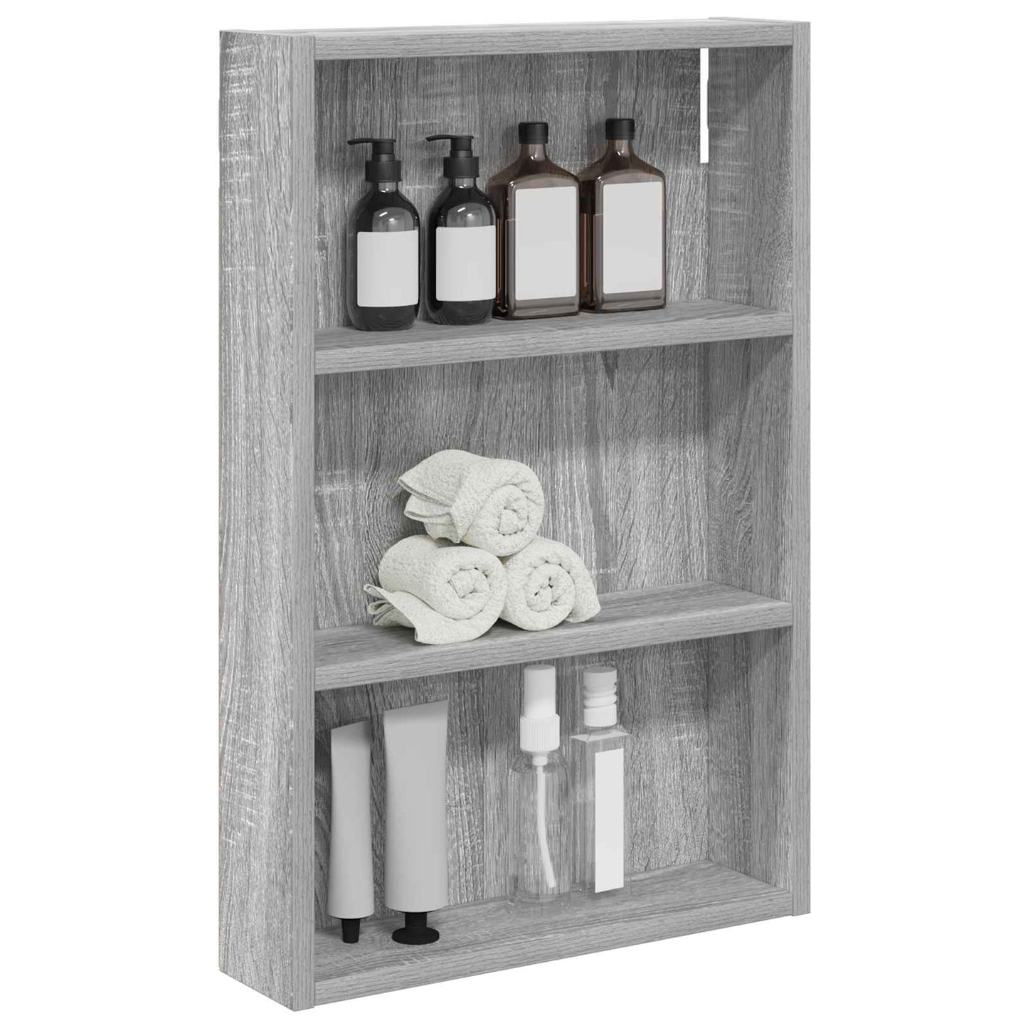 Bathroom Wall Cabinet Grey Sonoma 40 x 10 x 60.5 cm