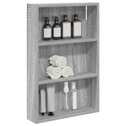 Bathroom Wall Cabinet Grey Sonoma 40 x 10 x 60.5 cm