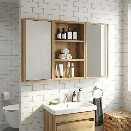 Bathroom Wall Cabinet Artisian Oak 40 x 10 x 60.5 cm