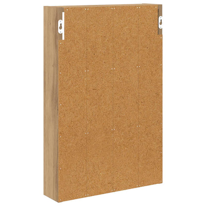 Bathroom Wall Cabinet with Shelf Artisian Oak 40 x 10 x 60.5 cm