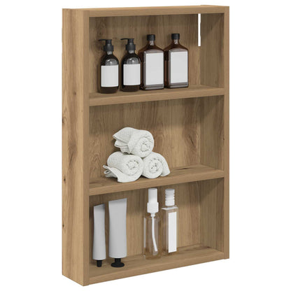 Bathroom Wall Cabinet with Shelf Artisian Oak 40 x 10 x 60.5 cm