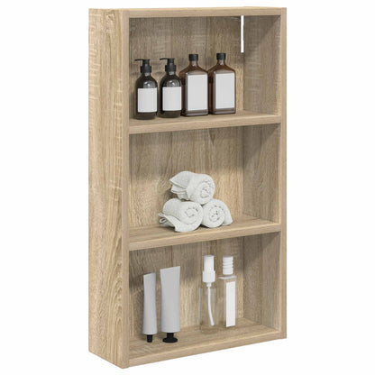 Bathroom Wall Cabinet with Shelf Sonoma Oak 40 x 14 x 70 cm