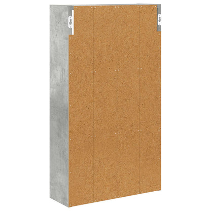 Bathroom Wall Cabinet with Shelf Concrete Grey 40 x 14 x 70 cm