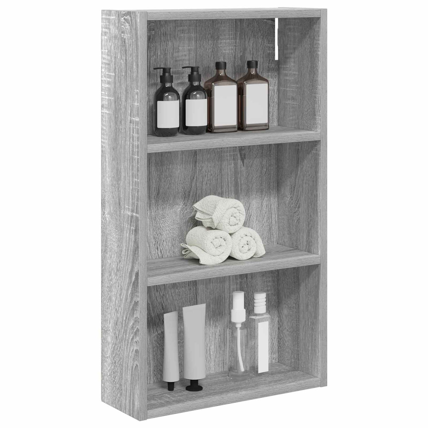 Bathroom Wall Cabinet Grey Sonoma 40 x 14 x 70 cm
