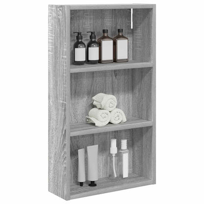 Bathroom Wall Cabinet Grey Sonoma 40 x 14 x 70 cm