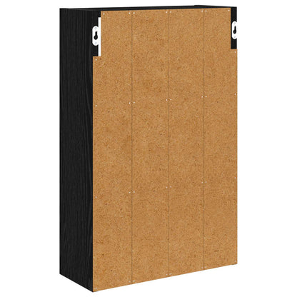 Bathroom Wall Cabinet Black Oak 40 x 16 x 62.5 cm