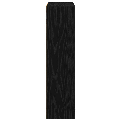 Bathroom Wall Cabinet Black Oak 40 x 16 x 62.5 cm