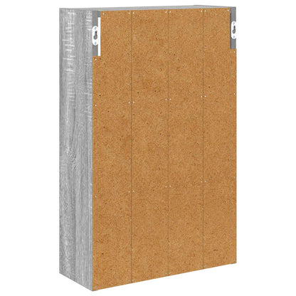 Bathroom Wall Cabinet Grey Sonoma 40 x 16 x 62.5 cm