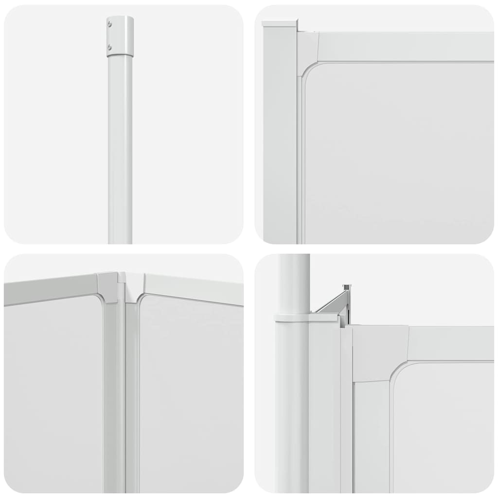 Bath Screen Folding Frosted Aluminium
