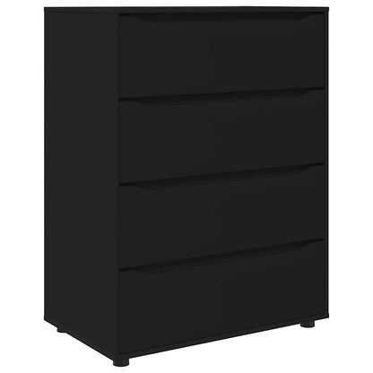 Storage Cabinets 2 pcs Black 80 x 48 x 105 cm Engineered Wood
