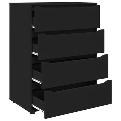 Storage Cabinets 2 pcs Black 80 x 48 x 105 cm Engineered Wood
