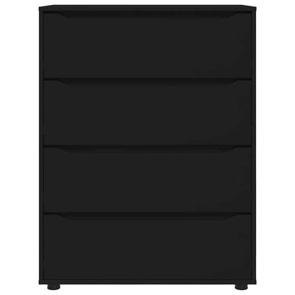 Storage Cabinets 2 pcs Black 80 x 48 x 105 cm Engineered Wood