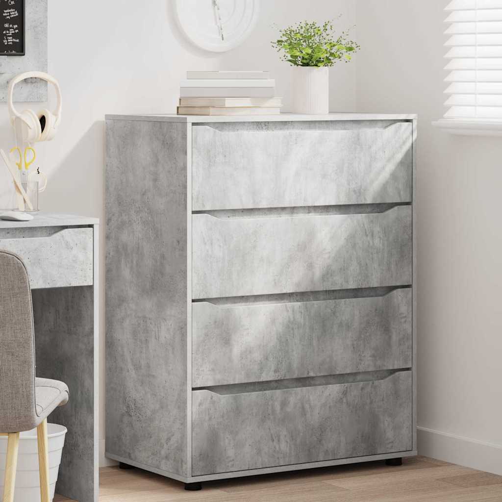 Storage Cabinets 2 pcs Concrete Grey 80 x 48 x 105 cm