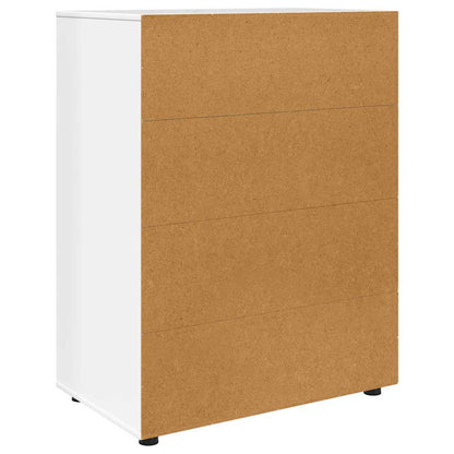 Storage Cabinets 2 pcs High Gloss White 80 x 48 x 105 cm