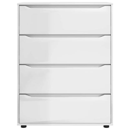 Storage Cabinets 2 pcs High Gloss White 80 x 48 x 105 cm