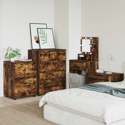 Storage Cabinets Smoked Oak 80 x 48 x 105 cm Engineered Wood