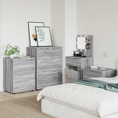 Storage Cabinets 2 pcs Grey Sonoma 80 x 48 x 105 cm