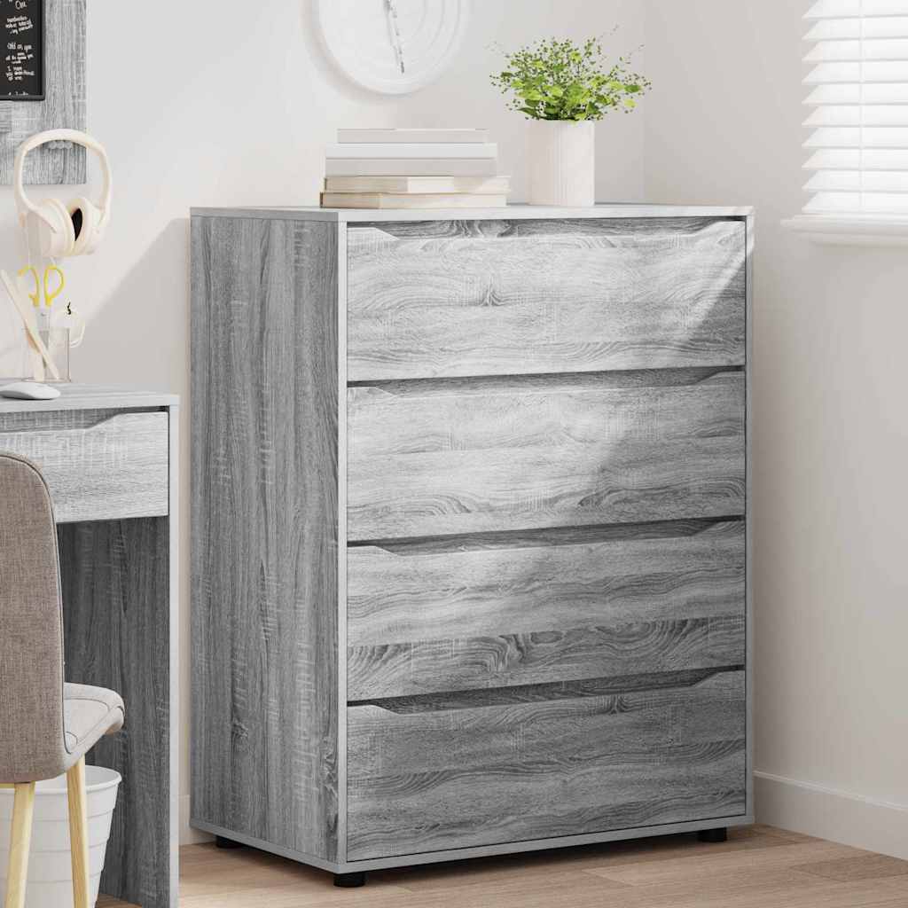 Storage Cabinets 2 pcs Grey Sonoma 80 x 48 x 105 cm