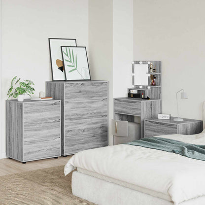 Storage Cabinets Grey Sonoma 80 x 48 x 105 cm Engineered Wood