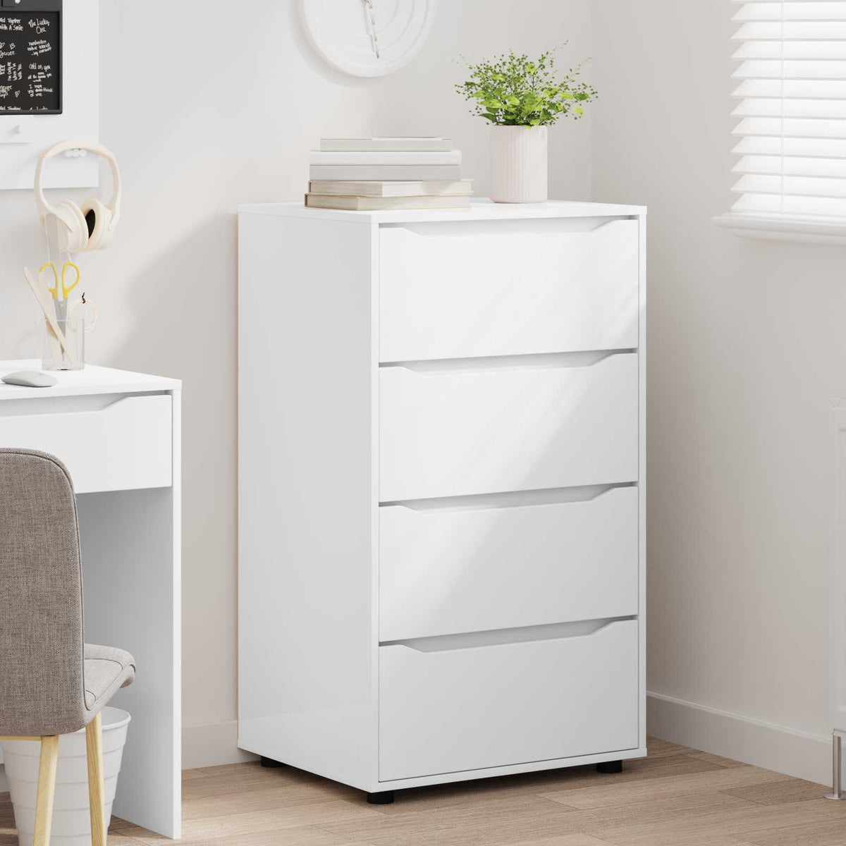 Storage Cabinets 60 x 48 x 105 cm Engineered Wood White