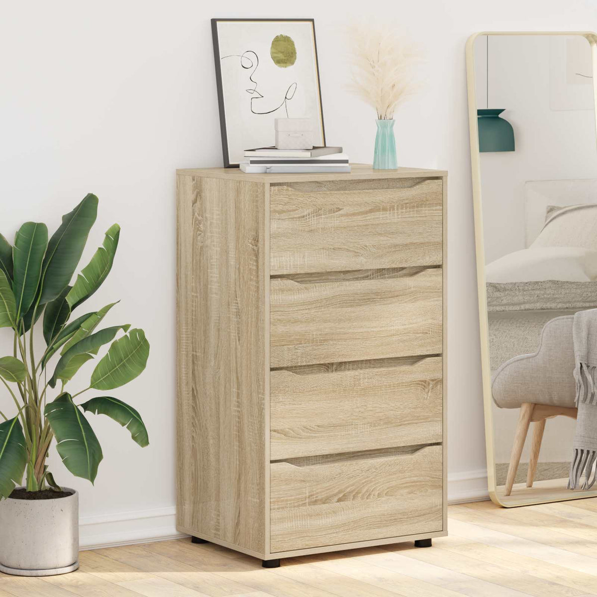 Storage Cabinets 60 x 48 x 105 cm Engineered Wood Sonoma Oak