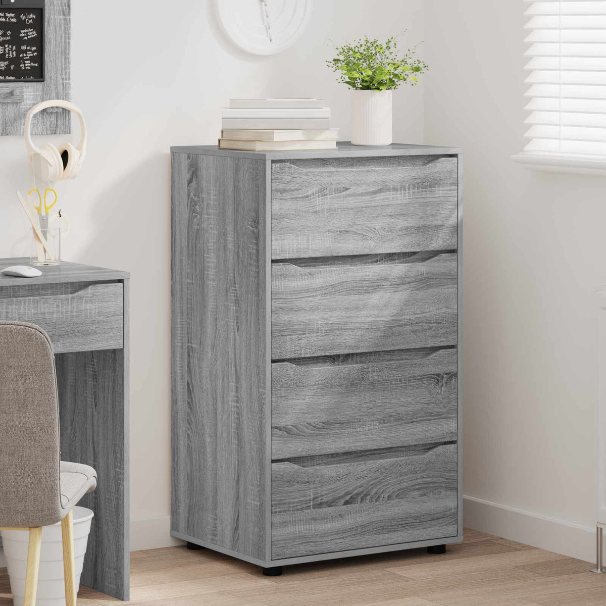 Storage Cabinets 60 x 48 x 105 cm Engineered Wood Grey Sonoma