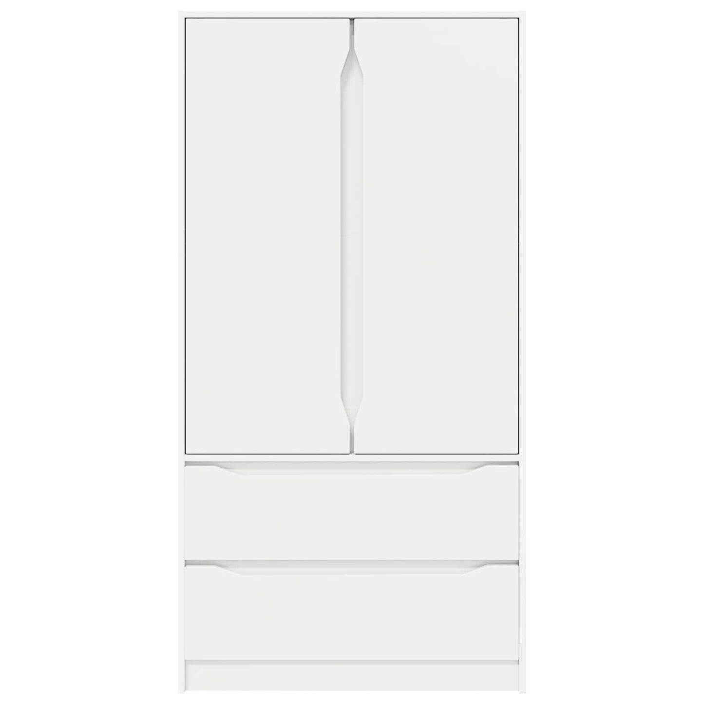 Wardrobe with Drawer White 79.5 x 49 x 156 cm Engineered Wood